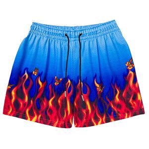 Personnalisé <span class=keywords><strong>Hommes</strong></span> Flamme Graphique Basketball Shorts Cool Rétro Running Basketball Shorts Cordon Taille Casual Shots - Product Image 3