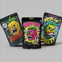 Sachets Mylar Personnalisés de Qualité Alimentaire Refermables, Anti-Odeur, Anti-Enfant, à Fermeture Ziplock, 100 Pièces, pour Aliments pour Bébés et Gelées