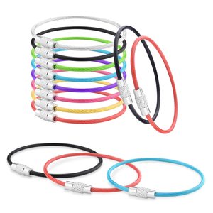 Metal Candy Color <b>Caked</b> <b>Paint</b> Color Steel Wire Ring Keychain Ring Handmade Pendant Accessories - Product Image 1