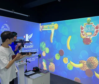 Mur de projection interactif à calibrage automatique, pistolets laser interactifs, simulateur de jeux de tir interactifs pour le divertissement des enfants