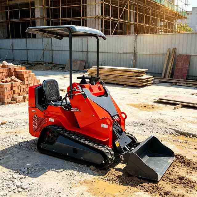 Free Shipping 0.5 Ton Electric Mini Skid Steer Loader CE EPA with Attachments Kubota Backhoe Hydraulic Crawler  Loader