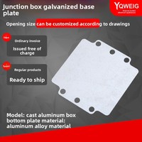 Base de montage en aluminium moulé étanche, traitement de surface galvanisé, niveau de protection : Aucun, modèle plinthe, fabriqué en Chine continentale