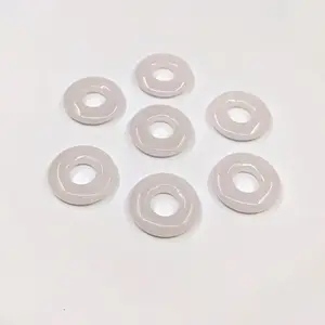 De alta calidad Blanco jade colgante donut para colgante de piedras preciosas de Donas para colgante de joyería