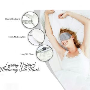 Antifaz para Dormir de Seda de Morera 100% Pura, 19mm, Grado 6A, Fibra Suave y Lisa, Transpirable, Bloquea la Luz - Product Image 4