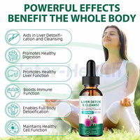 Ausreson OEM Marque privée Nettoyage de l'intestin et du côlon Détox Goutte liquide Produit amincissant Supplément Detox Gouttes diététiques