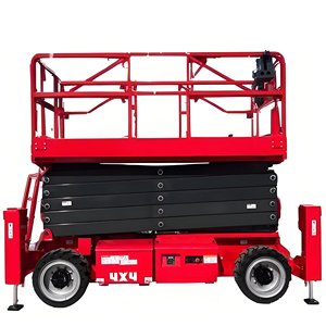 Elevador de tijera diésel 4x4 todo terreno nueva plataforma de trabajo rueda todoterreno 14m 16m 18m para tiendas de reparación de maquinaria y venta al por menor - Product Image 1