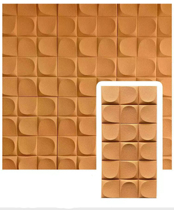 Onda placa PU impermeável ao ar livre placa fundo parede tridimensional placa de modelagem água ondulação - Product Image 2