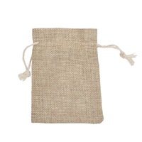 Pochette en jute pliable avec cordon de serrage et poignée en corde, logo personnalisé, recyclable, pour cadeaux de fête, festivals, anti-poussière, petit sac à bijoux