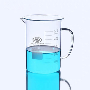 Cốc Thủy Tinh HAIJU LAB 50 ~ 2000Ml Cốc Có Tay Cầm 3.3 Thủy Tinh <span class=keywords><strong>Borosilicate</strong></span> Phòng Thí Nghiệm Thủy Tinh Tường Trong Suốt Và Dày - Product Image 3