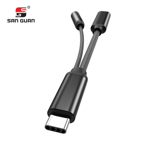 Bộ chuyển đổi sạc nhanh <span class=keywords><strong>2</strong></span> trong <span class=keywords><strong>1</strong></span> <span class=keywords><strong>USB</strong></span>-C đến 3.5mm & pd3.0 | Khóa âm thanh Hi-Fi AUX cho iPhone 16 /15Pro/Hợp kim nhôm - Product Image 1