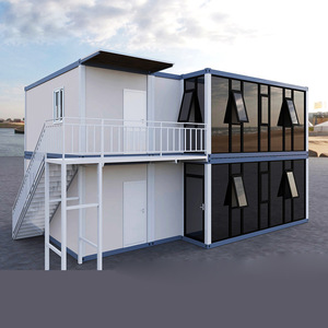 Maison conteneur modifiée 2x1 modules, design moderne, usage bureau, forme rectangulaire, épaisseur standard - Product Image 1