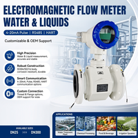 Medidor de Flujo de Agua Digital, Medidor de Flujo Electromagnético de Aguas Residuales Líquidas, Salida de Pulso 4-20 mA Rs485, Fabricante, DN50