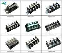 SCED Vente Chaude PC Rail Bornier 10 Pôles 14-24AWG 600V 15A 10.50mm Bornier Industriel