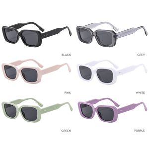 แว่นกันแดดทรงเหลี่ยม 2025 แฟชั่นใหม่ อเนกประสงค์ ป้องกันรังสียูวี 400 กรอบเต็ม สไตล์สตรีท พร้อมเอฟเฟกต์เสริมลุคให้ดูเพรียวบาง - Product Image 4