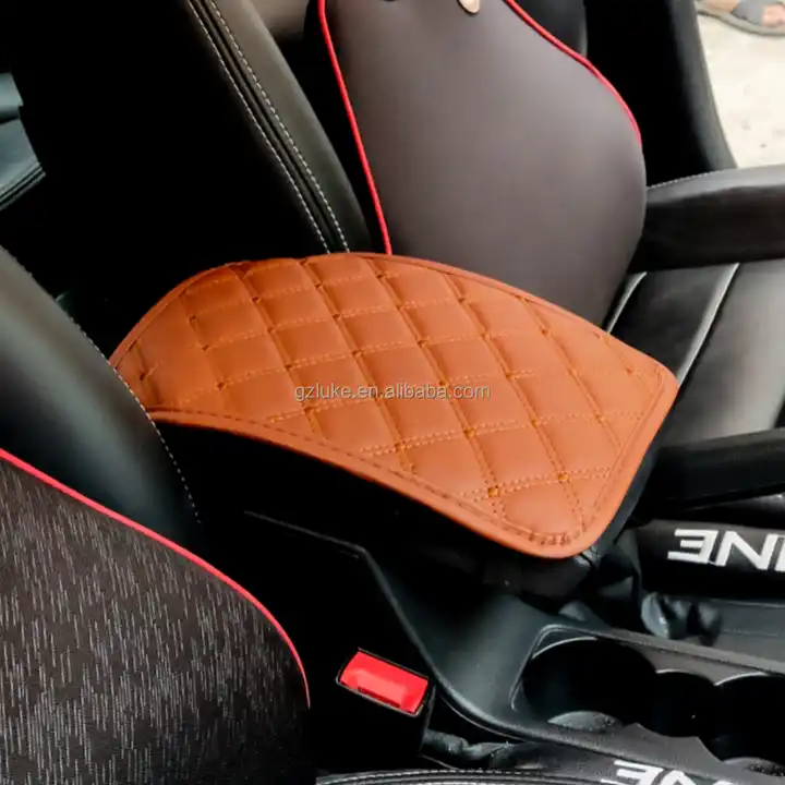 pu leather car centre console armrest