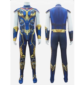 Disfraz de <span class=keywords><strong>Thor</strong></span> para Adultos, Estilo Love and Thunder, Mono de Cosplay con Capa Roja, Traje de Superhéroe de Halloween para Hombre - Product Image 3