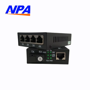 Convertisseur de média 1/4/8 ports 10/100/1000 Mbps Monomode Fibre unique SC Paire A+B QoS Empilable Plug & Play Garantie 2 ans pour IP - Product Image 4