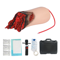 Maniquí de Hemostasia de Heridas para Enseñanza Médica DARHMMY, Amputación de Pierna Traumática Realista, Torso para Prácticas de Respuesta Médica, PVC