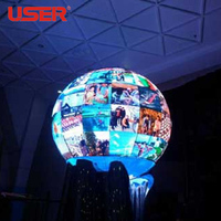 Écran LED d'affichage publicitaire flexible incurvé pour colonne cylindrique, module souple de 4 mm, P1.8 P2 P2.5 P3 P4