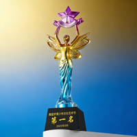 Trophée cube en résine acrylique personnalisé, gravé au laser, impression UV, logo personnalisé, souvenir pour danseur exceptionnel, vente en gros