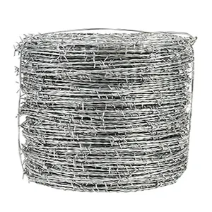 Double-strand positive and negative twisting barbed wire double-wire barbed wire safety isolation protection barbed wire barbed