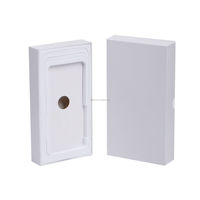 Boîte d'emballage de téléphone portable blanc universel de haute qualité revêtement UV vide et gaufrage pour utilisation sur Smartphone