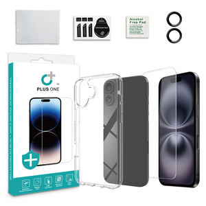 3in1 đóng gói điện thoại Trường hợp với Tempered Glass bảo vệ màn hình với máy ảnh ống kính bảo vệ cho iPhone 16 - Product Image 3