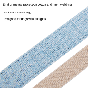 Collar de Lujo para Perro de Lino Puro, Collar de Entrenamiento Sostenible para Mascotas, para Perros Grandes, Medianos y Pequeños, de Nailon y Plástico - Product Image 5