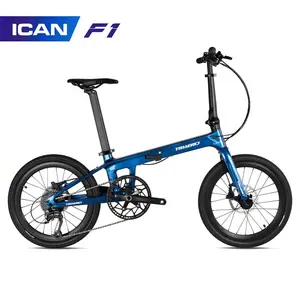 Toplu stok büyük indirim 20 inç hafif katlanır bisiklet fren diski bisiklet karbon çerçeve alüminyum jant 9 hız maksimum yük 120kg