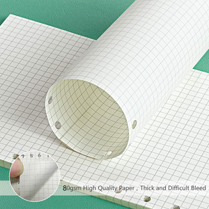 Recarga de papel impresión personalizada al por mayor A4 A5 B5 6 agujeros 50 hojas sueltas insertos para cuaderno Carpeta de resorte papeles de relleno - Product Image 2