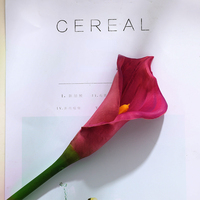 Realistische PU Calla-Lilie Handgefertigte Moderne Künstliche Blume Großer Zweig Weihnachten Heim & Hotel Hochzeitsdekorationen