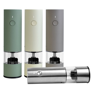 Portable Mini Electric Grinder Rechargeable Handheld Stainless Steel Blade Plastic Housing Push Button Control For Camping - Product Image 1