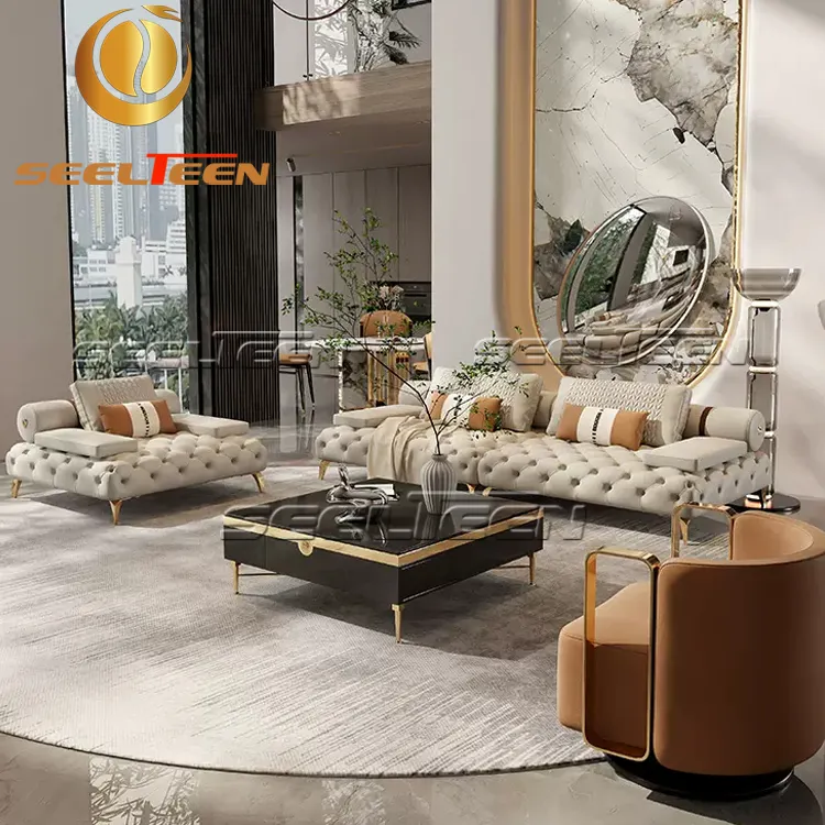 الفاخرة تصميم صالة غرفة المعيشة الأريكة أريكة مجموعة أريكة الأثاث