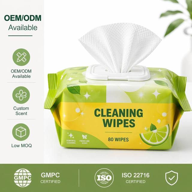 Wholesales Household Custom Anti Bacterial Surface Strong Cleaning Wet Wipe Best Selling Antibacterial Cleaning Room Wipes 80pcs