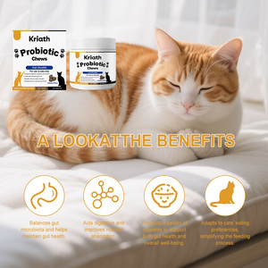 Suplemento Probiótico <span class=keywords><strong>para</strong></span> <span class=keywords><strong>Gatos</strong></span> en Tabletas Masticables con Sabor a Pollo, Cuidado del Pelaje y Digestión, <span class=keywords><strong>para</strong></span> Todas las Edades, el Más Vendido - Product Image 4