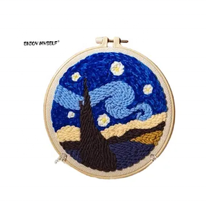 Tùy Chỉnh Tự Làm Bán Buôn New Arrival <span class=keywords><strong>Cross</strong></span> <span class=keywords><strong>Stitch</strong></span> Đấm Kim Bông Thêu Bộ Kit Cho Người Lớn Với Động Vật & Thiên Nhiên Chủ Đề - Product Image 5