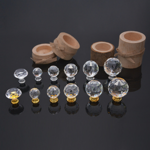 Crystal Shiny Diamond Shape <strong>Drawer</strong> <strong>Knob</strong> Gold <strong>Silver</strong> <strong>Drawer</strong> <strong>Knob</strong> - Product Image 2