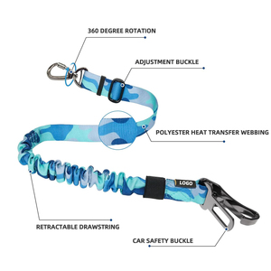 Vente en gros de laisse personnalisable en nylon pour animaux de compagnie ceinture de sécurité rétractable réglable camouflage multicolore design suivi <span class=keywords><strong>GPS</strong></span> - Product Image 2