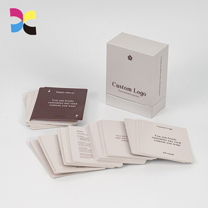Carte da gioco domande di alta qualità per affermazione quotidiana Flash Card personalizzate per adulti giochi di carte - Product Image 5