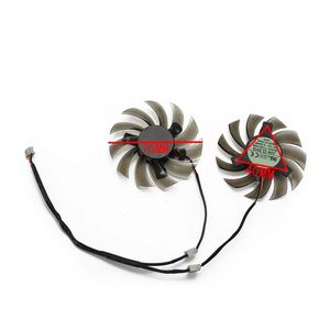 พัดลมการ์ดจอ T128010SM สำหรับ GIGABYTE <span class=keywords><strong>GTX</strong></span> <span class=keywords><strong>460</strong></span> 465 560 Ti 580 650 750Ti ขนาด 75 มม. 12V 0.20A รุ่น GT440 GT610 GT730 HD 6850 - Product Image 3