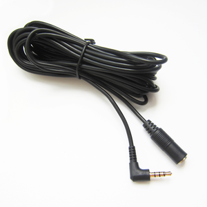 Right Angle 3.5mm Jack Male To Female Stereo AUX Kabel Audio Video Extension Custom Cable - Product Image 4