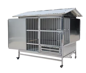 Caseta para Perros de Acero Inoxidable, Estable y Transpirable, Fácil de Montar, Diseño Personalizable, Uso Interior/Exterior - Product Image 2