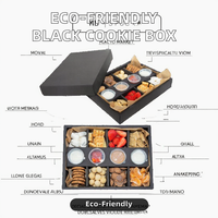 Matériaux recyclés Digital Cookie Biscuits Couvercle Base Boîte de papier Stratification brillante Stratification mate Gaufrage Estampage pour les aliments