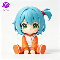 Figura de Anime en PVC, Diseño Personalizado OEM, Mini Figura de Niña Linda en 3D, Juguetes para Niños al por Mayor