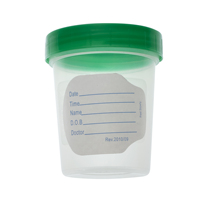 Recipiente para Orina, Vaso para Muestras Estéril con Etiqueta, Recipiente para Orina Estéril de 15 ml a 120 ml