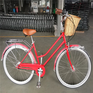 Vélo Cruiser Vintage 7 Vitesses 26 Pouces 700C, Vélo de Ville Commuter, Vélo de Plage Adulte avec Panier Avant en Osier et Porte-Bagages Arrière, Vente en Gros OEM - Product Image 6