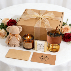 दोपहर की शादी में मेहमानों के लिए टेडी तौलिया सुगंधित मोमबत्ती ओट साबुन प्रीमियम कॉर्पोरेट ब्राइडल शॉवर उपहार - Product Image 2