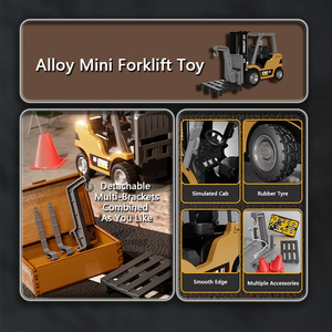 1 64 quy mô hợp kim <span class=keywords><strong>rc</strong></span> mini Xe điều khiển từ xa 2.4G Máy tính để bàn Bluetooth <span class=keywords><strong>RC</strong></span> xe nâng kỹ thuật Xe đồ chơi cậu bé Mô hình đồ chơi Quà tặng - Product Image 4