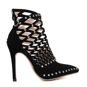 <span class=keywords><strong>Stivali</strong></span> firmati 2024 Sexy tacco alto scarpe da <span class=keywords><strong>donna</strong></span> trasparenti alla caviglia con pelle di sicurezza per le signore - Product Image 4