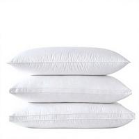 Oreiller en polyester lavable, doux, de soutien, anti-allergie, pour hôtels, chambres d'hôtes et literie d'hôtellerie en gros